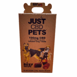 JUST CBD PETS 100MG CBD- BEEF WRAPS ( PETS ONLY )