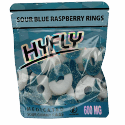 Sour Blue Raspberry Rings HYFLY-600mg