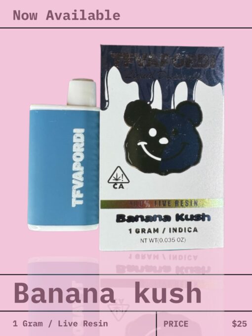 TFVAPORDI  BANANA KUSH   Live Resin-1g Disposable