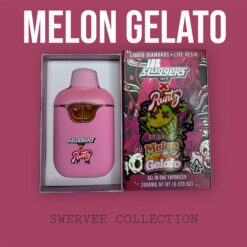 SLUGGERS.  MELON GELATO  Liquid Diamonds + LIVE RESIN  ,2g Disposable