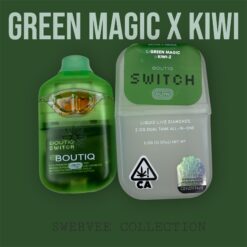 BOUTIQ SWITCH  GREEN MAGIC x KIWI-Z  Liquid Live Diamonds-2g Disposable