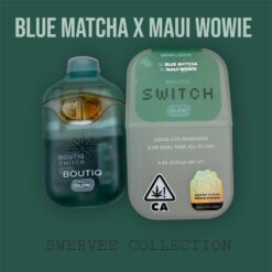 BOUTIQ SWITCH  BLUE MATCHA x MAUI WOWIE  Liquid Live Diamonds-2g Disposable