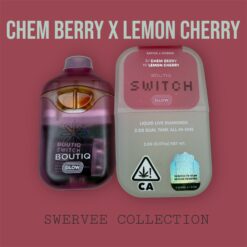 BOUTIQ SWITCH  CHEM BERRY x LEMON CHERRY  Liquid Live Diamonds-2g Disposable