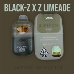BOUTIQ SWITCH  BLACK-Z x Z LIMEADE  Liquid Live Diamonds-2g Disposable