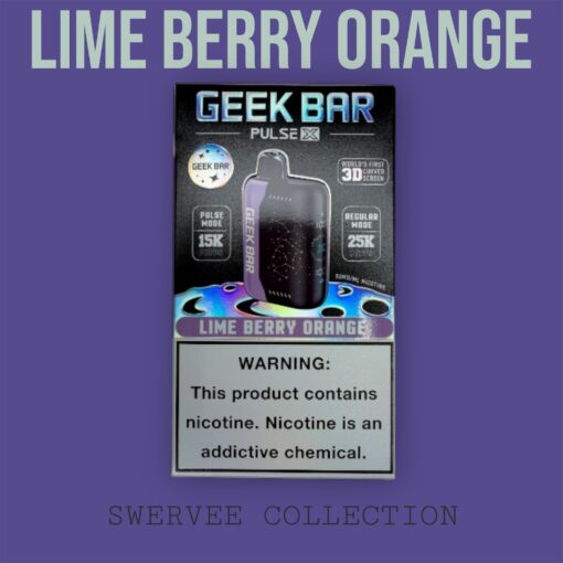 GEEK BAR  PULSE X- LIME BERRY ORANGE