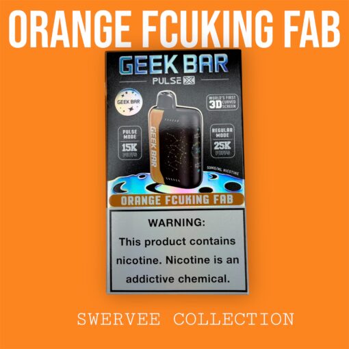 GEEK BAR  PULSE X- ORANGE FCUKING FAB