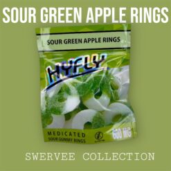 SOUR GREEN APPLE RINGS -600mg