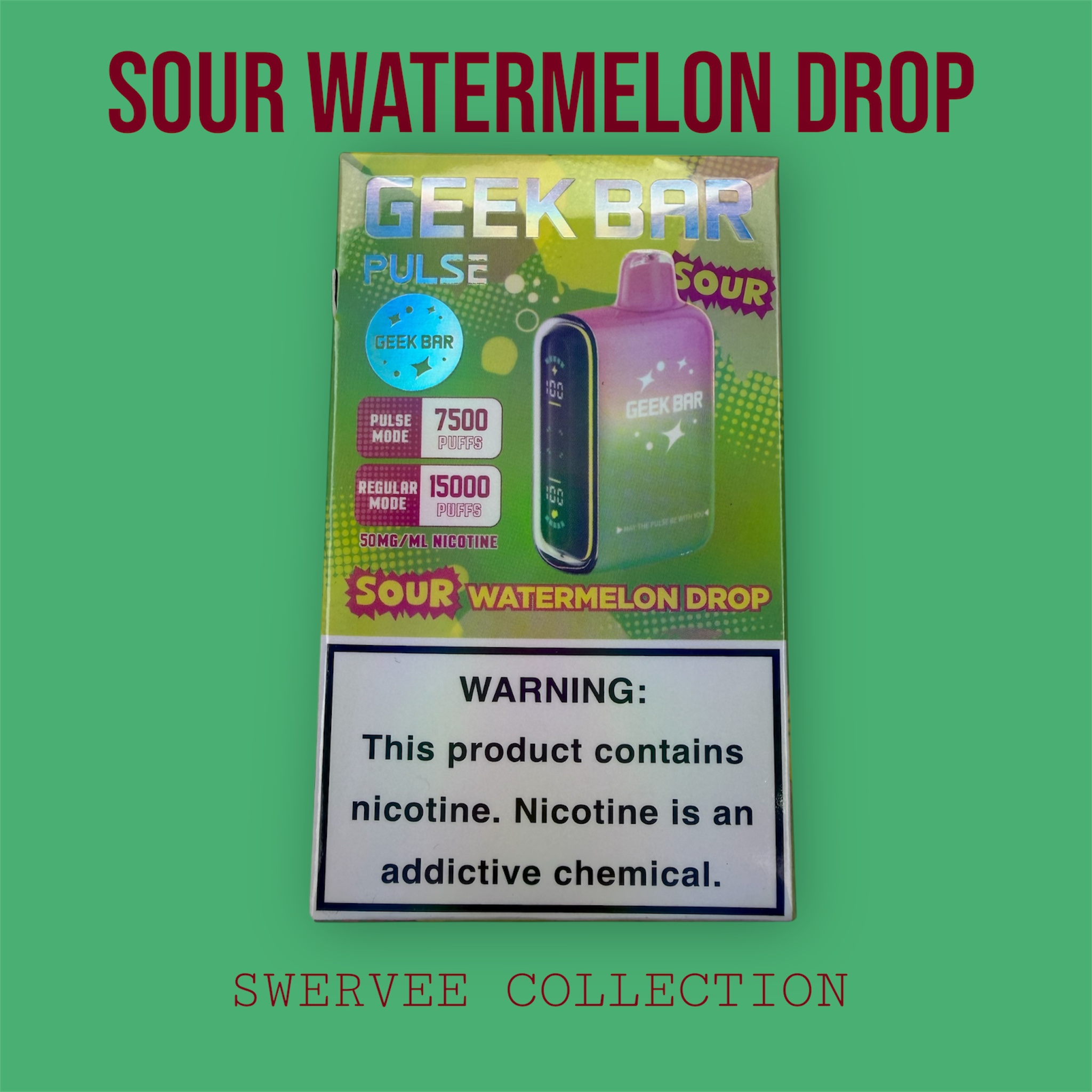 GEEK BAR PULSE - SOUR WATERMELON DROP