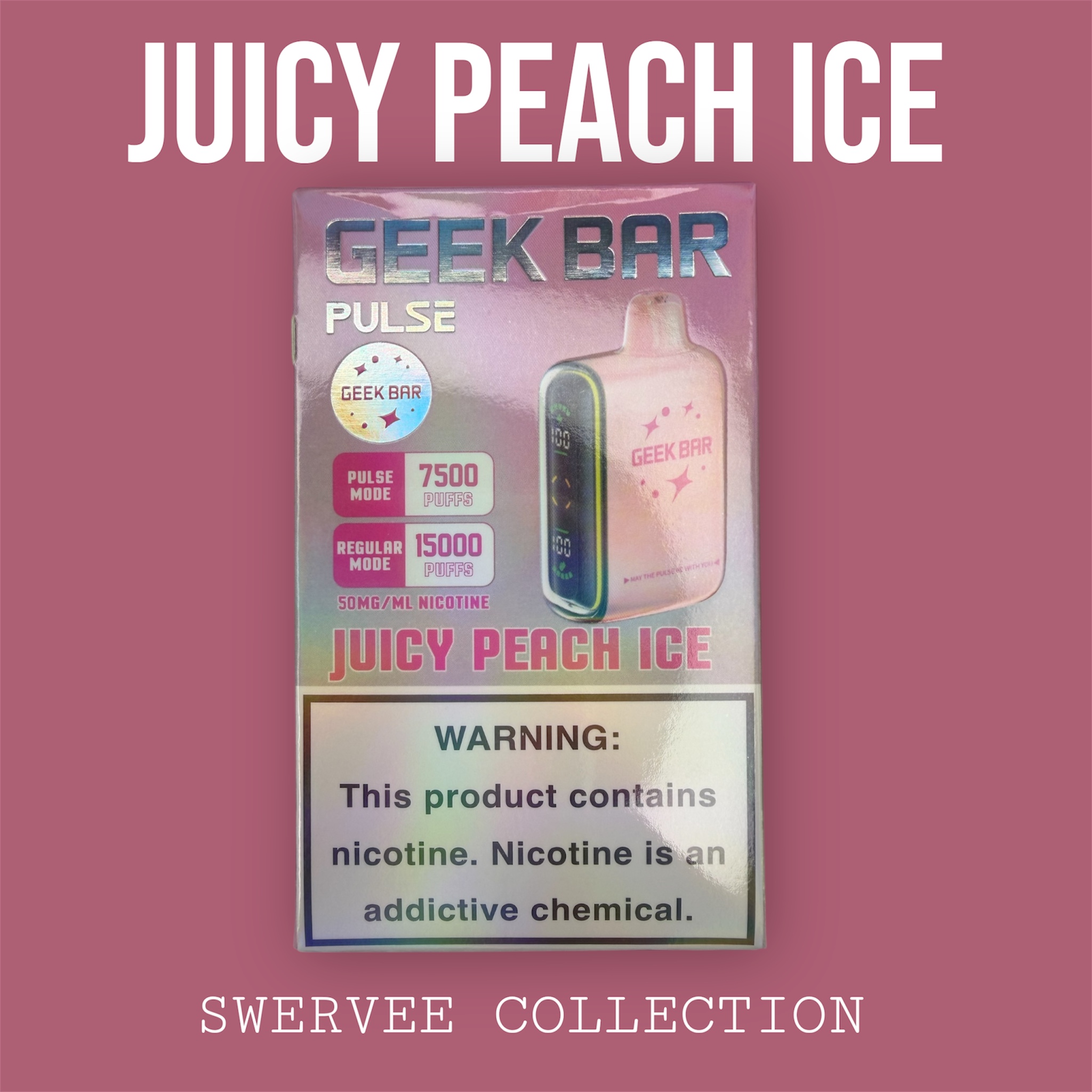GEEK BAR PULSE - JUICY PEACH ICE