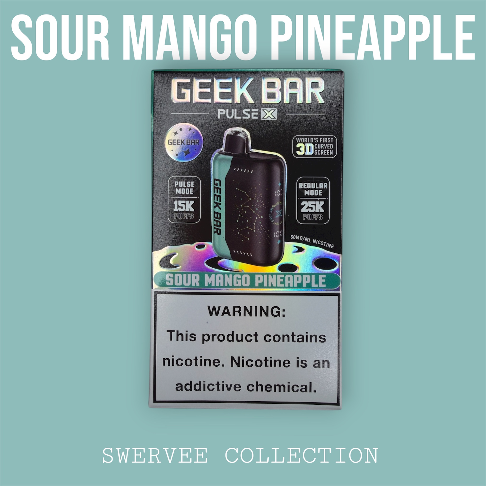 GEEK BAR PULSE X- SOUR MANGO PINEAPPLE