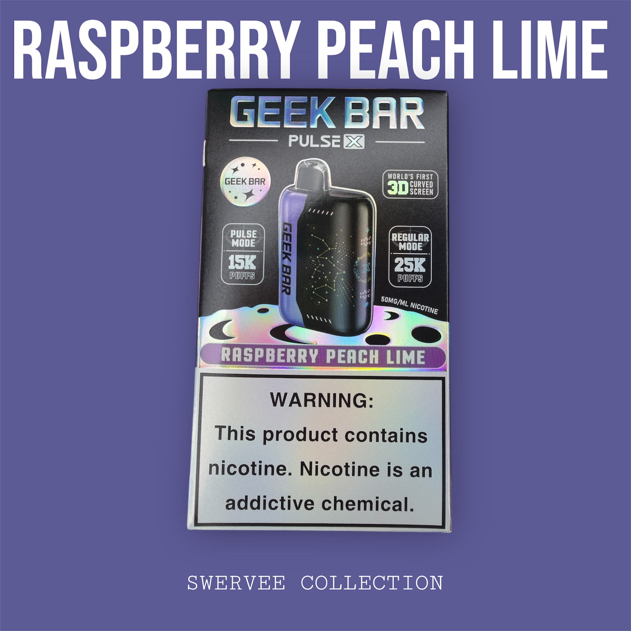 GEEK BAR PULSE X- RASPBERRY PEACH LIME