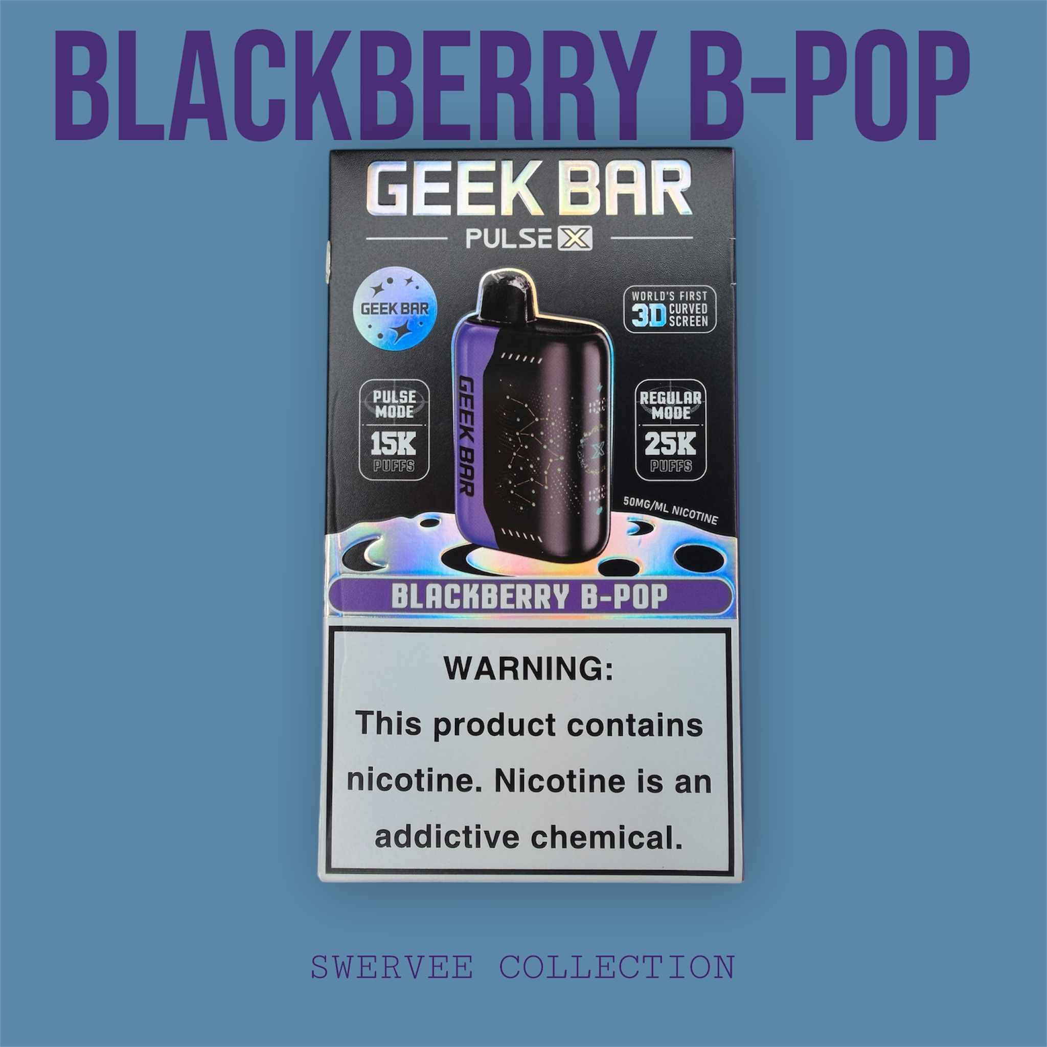 GEEK BAR PULSE X- BLACKBERRY B-POP