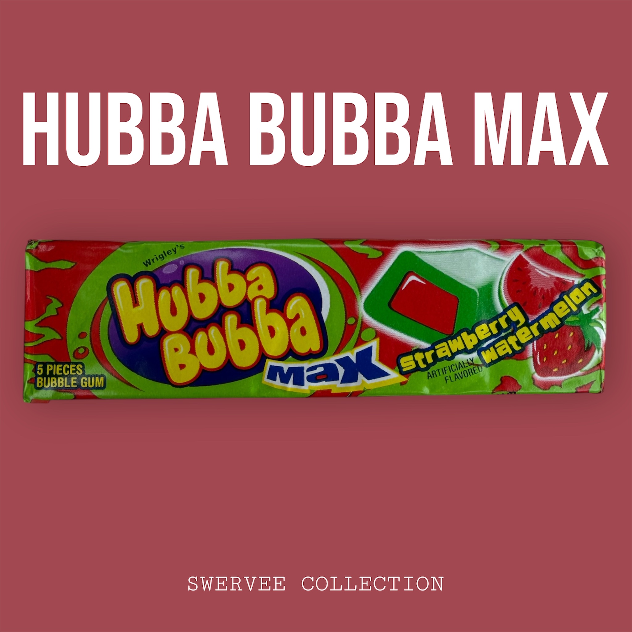HUBBA BUBBA MAX STRAWBERRY WATERMELON ( NO THC )