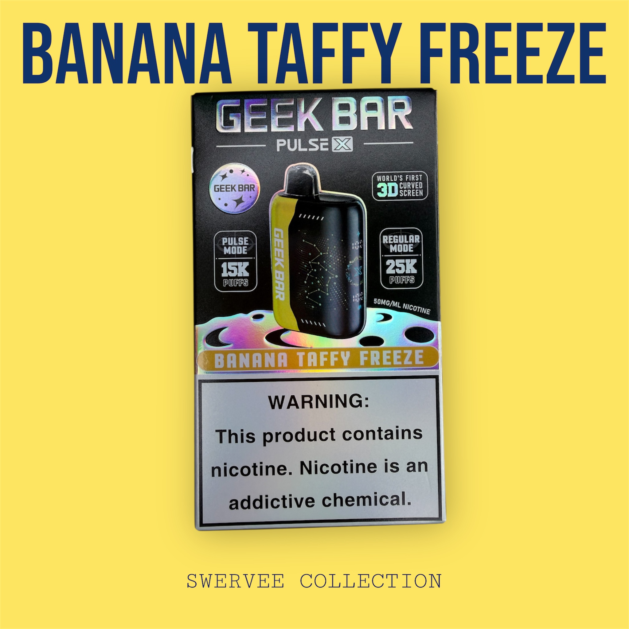 GEEK BAR PULSE X- BANANA TAFFY FREEZE