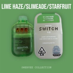 SWITCH BOUTIQ V5 NEW GENERATION TRIPLE TANK  Lime Haze/Slimeade/StarFruit  2g Disposable