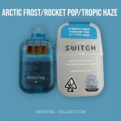 SWITCH BOUTIQ V5 NEW GENERATION TRIPLE TANK  Arctic Frost/Rocket Pop/Tropic Haze  2g Disposable