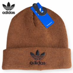 ADIDAS- UNISEX ORIGINALS TREFOIL BEANIE        BROWN/BLACK  OSFA