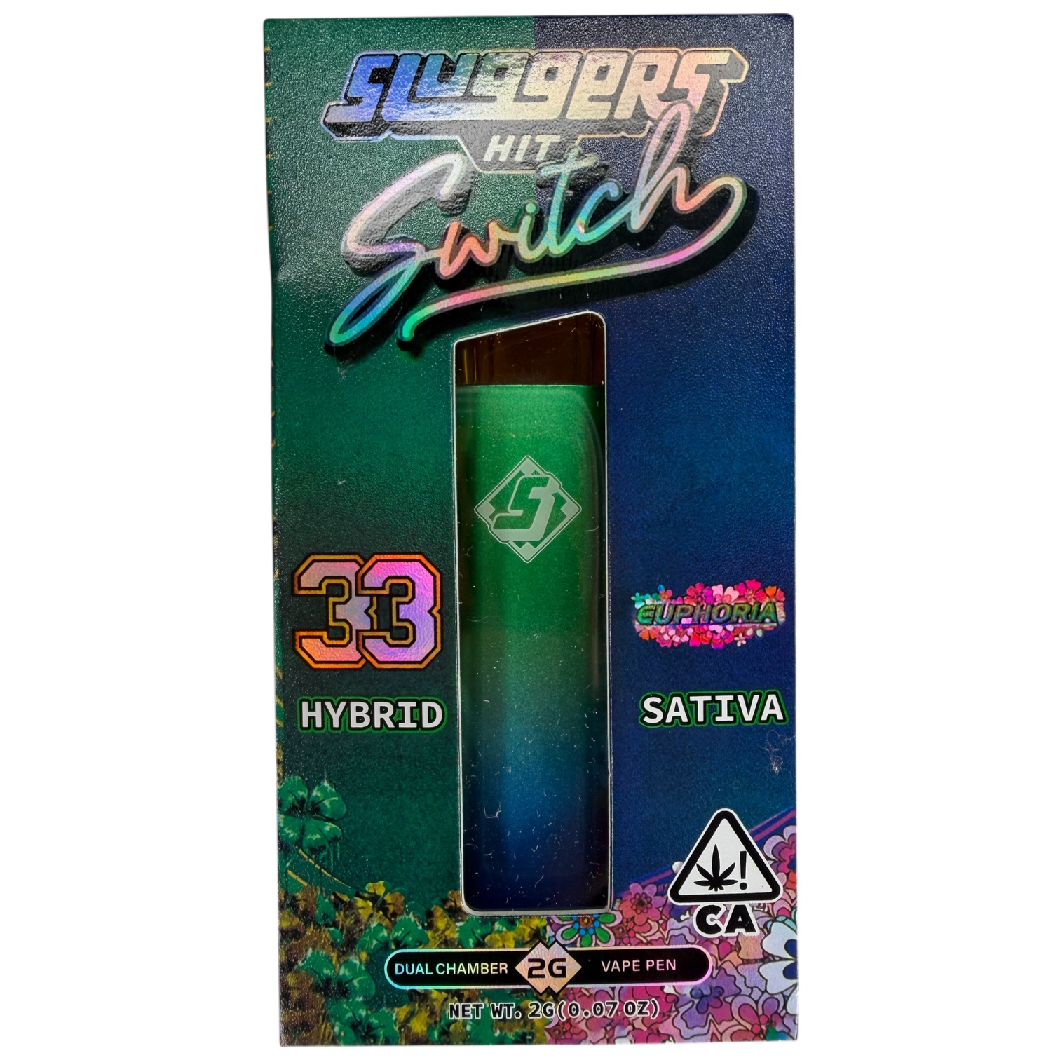 SLUGGERS SWITCH / Gelato 33 x Euphoria Live Resin + Liquid Diamonds 2g Disposable