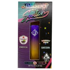SLUGGERS SWITCH / Champelli x Rainbow Road   Live Resin + Liquid Diamonds 2g Disposable