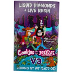 COOKIES x THE FREAK BROTHERS / Papaya Punch x Jet Fuel (Hybrid+Sativa) Live Resin + Liquid Diamonds 2g Disposable