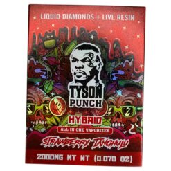 TYSON PUNCH / Strawberry Tanghulu (Hybrid) Live Resin + Liquid Diamonds 2g Disposable