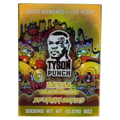 TYSON PUNCH / Ice Cream Cookies (Sativa) Live Resin + Liquid Diamonds 2g Disposable