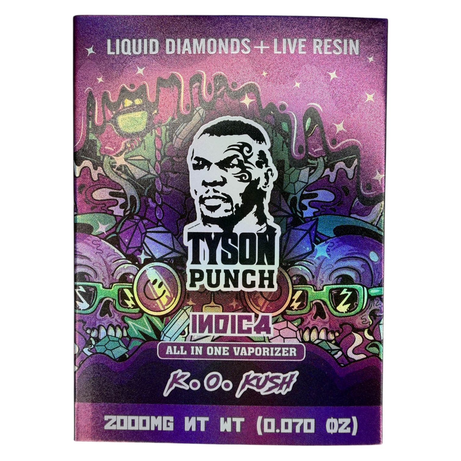 TYSON PUNCH / K.O. Kush (Indica) Live Resin + Liquid Diamonds 2g Disposable