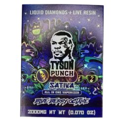 TYSON PUNCH / BlueBerry Octane (Sativa) Live Resin + Liquid Diamonds 2g Disposable