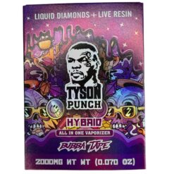 TYSON PUNCH / Bubba Tape (Hybrid) Live Resin + Liquid Diamonds 2g Disposable
