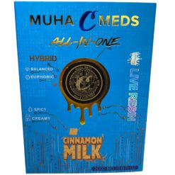 MUHA MEDS X COOKIES  CINNAMON MILK  (HYBRID)   Live Resin + Liquid Diamonds 2g Disposable