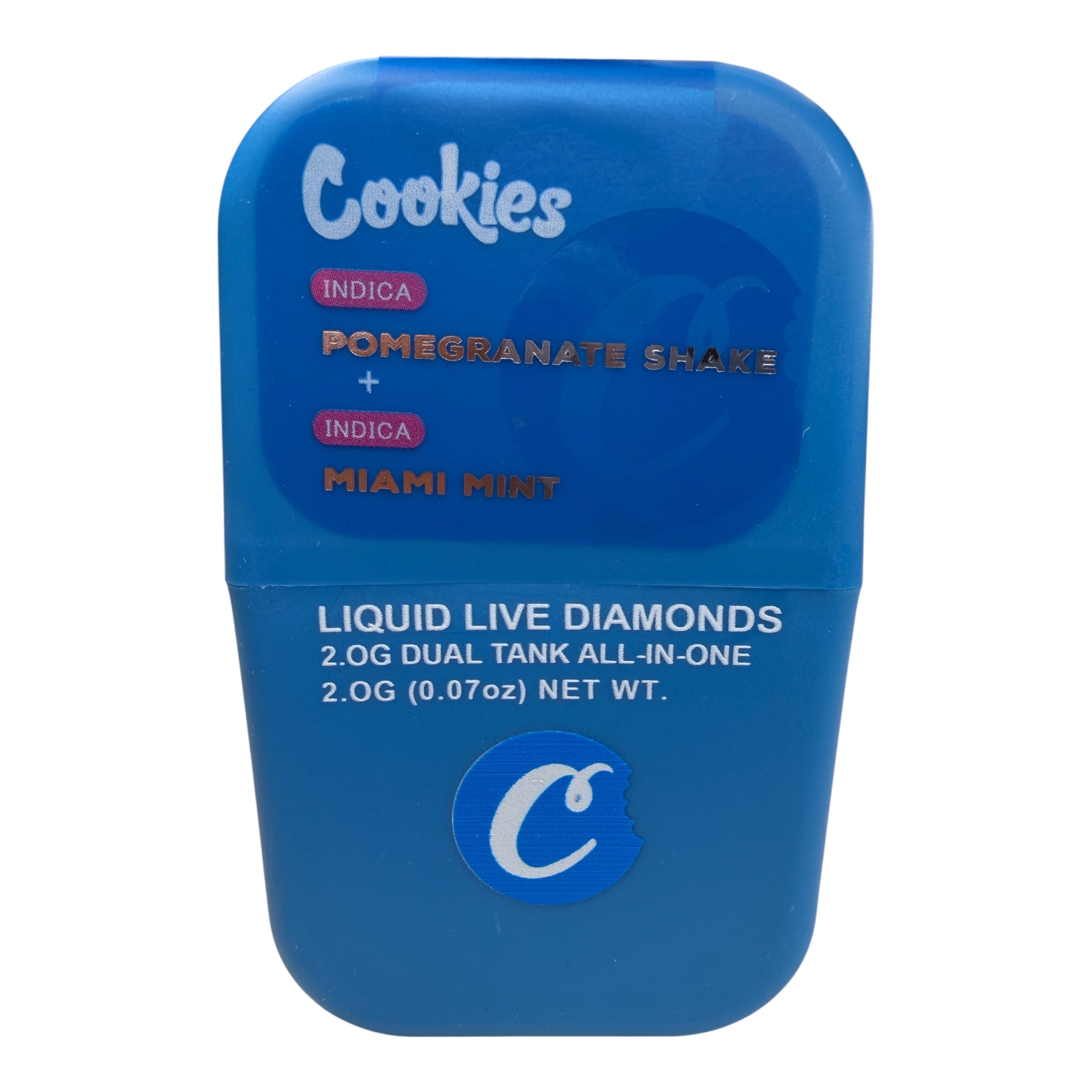 COOKIES/ Pomegranate Shake X Miami Mint (INDICA) LIQUID LIVE DIAMONDS 2g Disposable