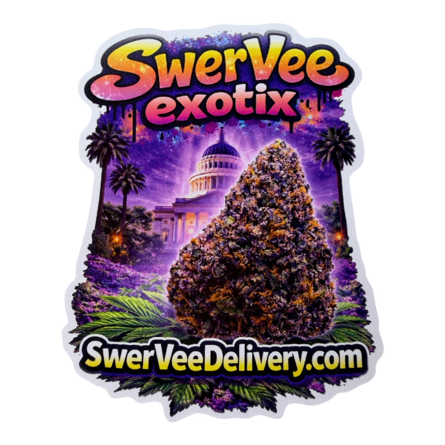 SWERVEE DELIVERY- LIMITED EDITION STICKER 3"inch